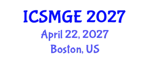 International Conference on Soil Mechanics and Geotechnical Engineering (ICSMGE) April 22, 2027 - Boston, United States