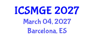 International Conference on Soil Mechanics and Geotechnical Engineering (ICSMGE) March 04, 2027 - Barcelona, Spain