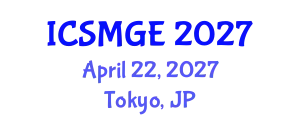 International Conference on Soil Mechanics and Geotechnical Engineering (ICSMGE) April 22, 2027 - Tokyo, Japan
