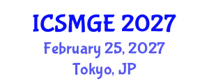 International Conference on Soil Mechanics and Geotechnical Engineering (ICSMGE) February 25, 2027 - Tokyo, Japan
