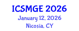 International Conference on Soil Mechanics and Geotechnical Engineering (ICSMGE) January 12, 2026 - Nicosia, Cyprus