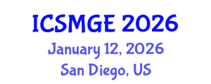 International Conference on Soil Mechanics and Geotechnical Engineering (ICSMGE) January 12, 2026 - San Diego, United States