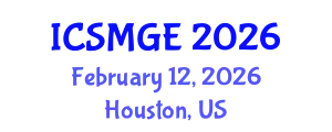 International Conference on Soil Mechanics and Geotechnical Engineering (ICSMGE) February 12, 2026 - Houston, United States