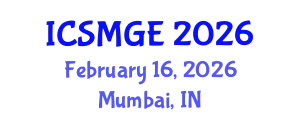International Conference on Soil Mechanics and Geotechnical Engineering (ICSMGE) February 16, 2026 - Mumbai, India