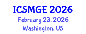 International Conference on Soil Mechanics and Geotechnical Engineering (ICSMGE) February 23, 2026 - Washington, United States
