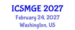 International Conference on Soil Mechanics and Geotechnical Engineering (ICSMGE) February 24, 2027 - Washington, United States