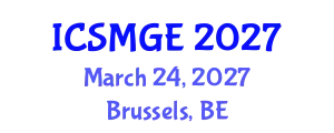 International Conference on Soil Mechanics and Geotechnical Engineering (ICSMGE) March 24, 2027 - Brussels, Belgium
