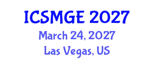 International Conference on Soil Mechanics and Geotechnical Engineering (ICSMGE) March 24, 2027 - Las Vegas, United States