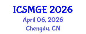 International Conference on Soil Mechanics and Geotechnical Engineering (ICSMGE) April 06, 2026 - Chengdu, China