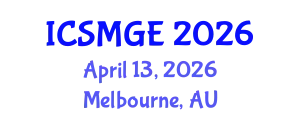 International Conference on Soil Mechanics and Geotechnical Engineering (ICSMGE) April 13, 2026 - Melbourne, Australia