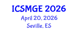 International Conference on Soil Mechanics and Geotechnical Engineering (ICSMGE) April 20, 2026 - Seville, Spain
