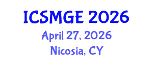 International Conference on Soil Mechanics and Geotechnical Engineering (ICSMGE) April 27, 2026 - Nicosia, Cyprus
