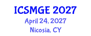 International Conference on Soil Mechanics and Geotechnical Engineering (ICSMGE) April 24, 2027 - Nicosia, Cyprus