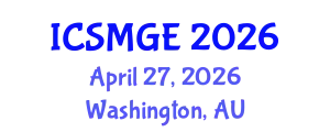 International Conference on Soil Mechanics and Geotechnical Engineering (ICSMGE) April 27, 2026 - Washington, Australia