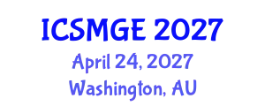 International Conference on Soil Mechanics and Geotechnical Engineering (ICSMGE) April 24, 2027 - Washington, Australia