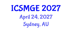 International Conference on Soil Mechanics and Geotechnical Engineering (ICSMGE) April 24, 2027 - Sydney, Australia