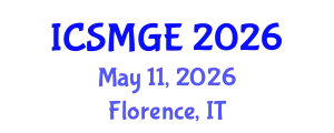 International Conference on Soil Mechanics and Geotechnical Engineering (ICSMGE) May 11, 2026 - Florence, Italy