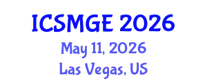 International Conference on Soil Mechanics and Geotechnical Engineering (ICSMGE) May 11, 2026 - Las Vegas, United States