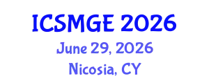 International Conference on Soil Mechanics and Geotechnical Engineering (ICSMGE) June 29, 2026 - Nicosia, Cyprus
