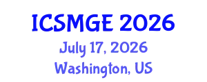 International Conference on Soil Mechanics and Geotechnical Engineering (ICSMGE) July 17, 2026 - Washington, United States