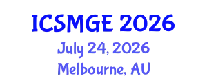 International Conference on Soil Mechanics and Geotechnical Engineering (ICSMGE) July 24, 2026 - Melbourne, Australia