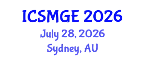 International Conference on Soil Mechanics and Geotechnical Engineering (ICSMGE) July 28, 2026 - Sydney, Australia