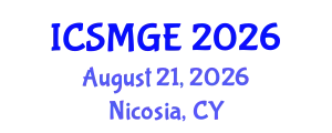 International Conference on Soil Mechanics and Geotechnical Engineering (ICSMGE) August 21, 2026 - Nicosia, Cyprus