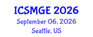 International Conference on Soil Mechanics and Geotechnical Engineering (ICSMGE) September 06, 2026 - Seattle, United States