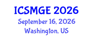 International Conference on Soil Mechanics and Geotechnical Engineering (ICSMGE) September 16, 2026 - Washington, United States