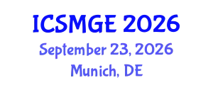 International Conference on Soil Mechanics and Geotechnical Engineering (ICSMGE) September 23, 2026 - Munich, Germany