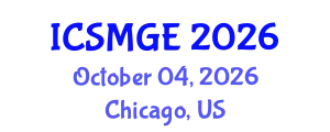 International Conference on Soil Mechanics and Geotechnical Engineering (ICSMGE) October 04, 2026 - Chicago, United States