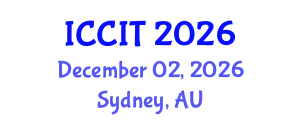 International Conference on Communication and Information Technology (ICCIT) December 02, 2026 - Sydney, Australia