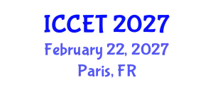 International Conference on Chemical Engineering and Technology (ICCET) February 22, 2027 - Paris, France