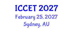 International Conference on Chemical Engineering and Technology (ICCET) February 25, 2027 - Sydney, Australia