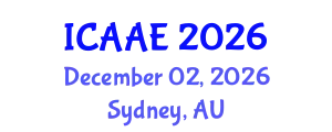 International Conference on Aeronautical and Astronautical Engineering (ICAAE) December 02, 2026 - Sydney, Australia