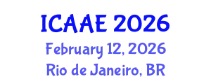 International Conference on Aeronautical and Astronautical Engineering (ICAAE) February 12, 2026 - Rio de Janeiro, Brazil
