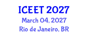 International Conference on Electrical Engineering and Technology (ICEET) March 04, 2027 - Rio de Janeiro, Brazil