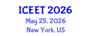 International Conference on Electrical Engineering and Technology (ICEET) May 25, 2026 - New York, United States
