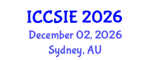 International Conference on Computer Science and Information Engineering (ICCSIE) December 02, 2026 - Sydney, Australia