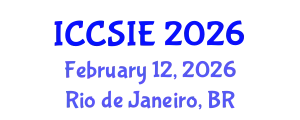 International Conference on Computer Science and Information Engineering (ICCSIE) February 12, 2026 - Rio de Janeiro, Brazil