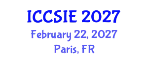 International Conference on Computer Science and Information Engineering (ICCSIE) February 22, 2027 - Paris, France