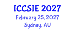 International Conference on Computer Science and Information Engineering (ICCSIE) February 25, 2027 - Sydney, Australia