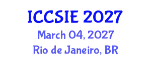 International Conference on Computer Science and Information Engineering (ICCSIE) March 04, 2027 - Rio de Janeiro, Brazil