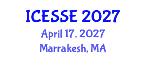 International Conference on Environmental Systems Science and Engineering (ICESSE) April 17, 2027 - Marrakesh, Morocco