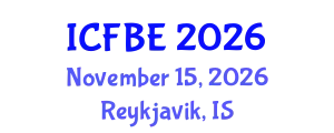 International Conference on Finance and Business Economics (ICFBE) November 15, 2026 - Reykjavik, Iceland