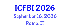 International Conference on Finance, Banking and Insurance (ICFBI) September 16, 2026 - Rome, Italy