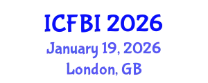 International Conference on Finance, Banking and Insurance (ICFBI) January 19, 2026 - London, United Kingdom