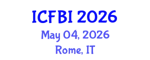 International Conference on Finance, Banking and Insurance (ICFBI) May 04, 2026 - Rome, Italy