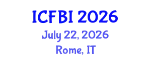 International Conference on Finance, Banking and Insurance (ICFBI) July 22, 2026 - Rome, Italy