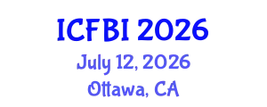 International Conference on Finance, Banking and Insurance (ICFBI) July 12, 2026 - Ottawa, Canada